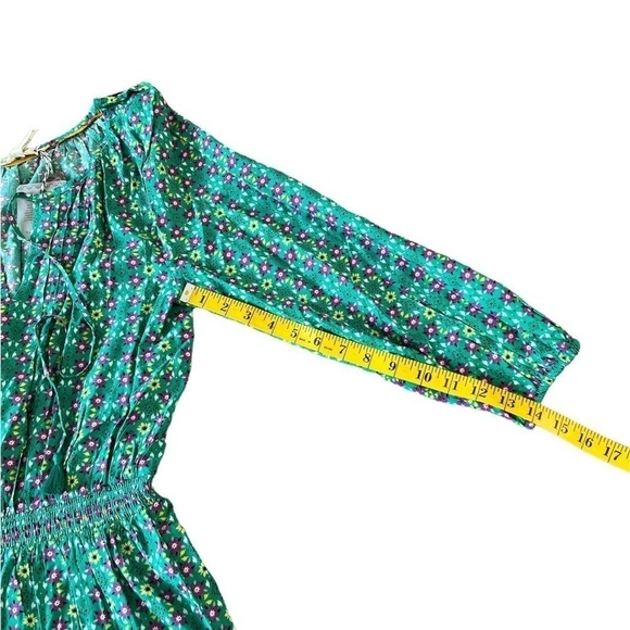 🆕 Matilda Jane Turquoise Geometric Age of Aquarius
Peasant Dress Floral Tassel - Picture 7 of 8